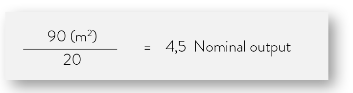 Image of calculation example calculation of nominal power