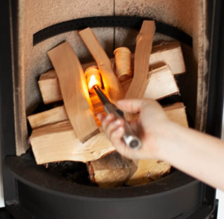 How to light a fire in your fireplace Scan