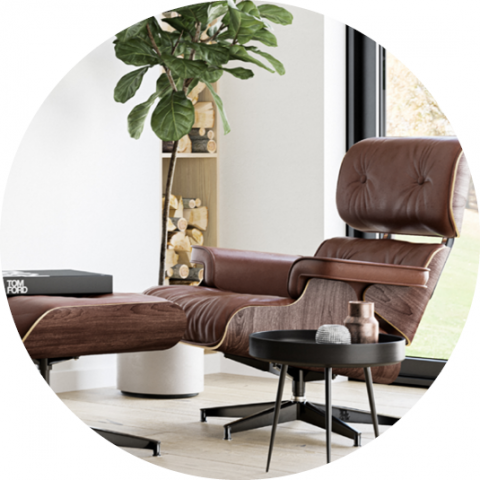 Fireplace surround with wood niche